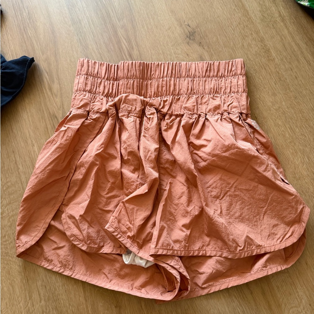 FP Movement by Free People Terracotta Gathered Shorts